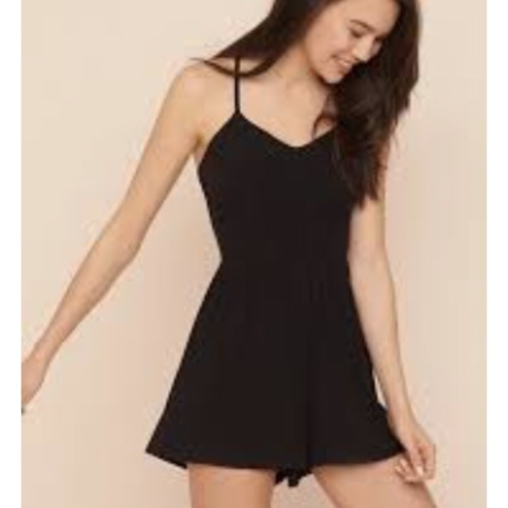 NWT The Garage Black Fun sized Romper size XS